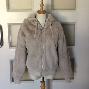 ATHLETA faux fur jacket.